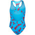 Maillot de bain Puma Swim Filles Maillot de Bain Imprimé 1P Enfant Bleu / Rouge Brillant