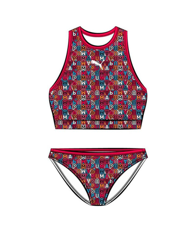 Biquíni Puma Swim Meninas Impresso Conjunto 1P...