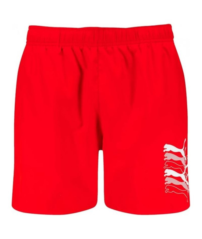 Bañador Puma Swim Cats Mid rojo Hombre