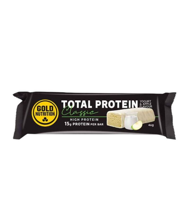 Barrinha Gold Nutrition Total Protein Bar - Iogurte/ Maçã - 46 G