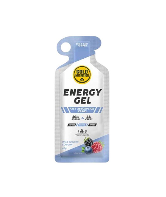 Gel Gold Nutrition Energy Gel Bayas silvestres - 40 G