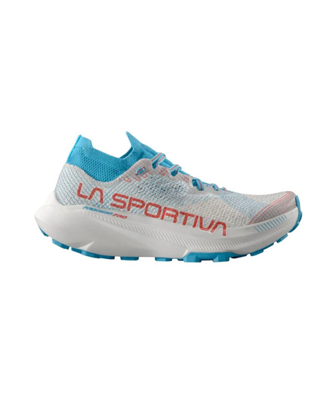 Zapatillas de Trail La Sportiva Prodigio Pro Mujer Blanco/Malibu Azul
