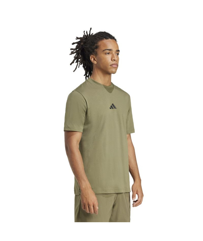 Camiseta adidas Sl Sj Homem Verde Escuro/Preto
