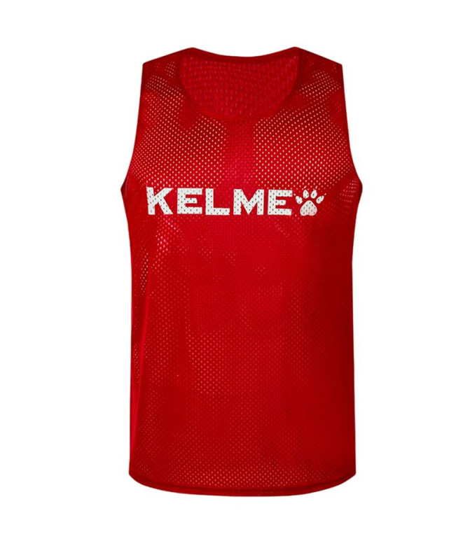 Peto de Fútbol Kelme Practice Vest Adult Hombre Rojo-Blanco