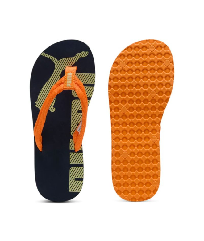 Tongs Puma Epic Flip V2, Orange Glo New Navy, Enfant