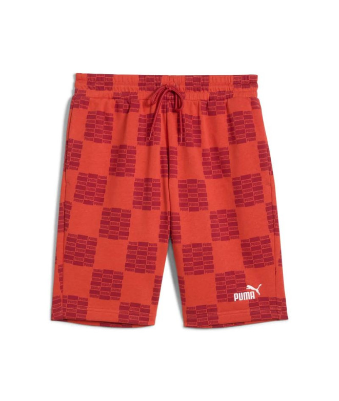 Calça Puma United Aop Shor, Fogo Vermelho Homem