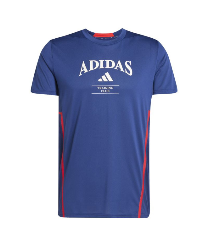 Camiseta de Fitness adidas D4T Heritage Hombre Azul Oscuro