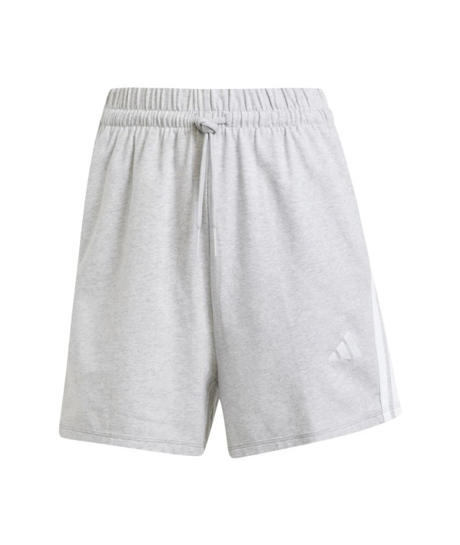 Pantalons adidas 3 Bandas Sj Sho Femme Gris/Blanc