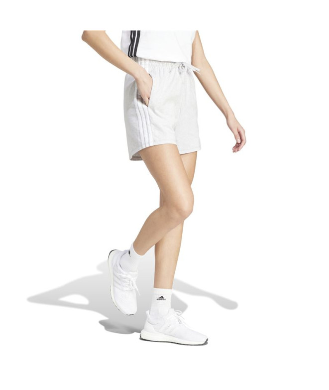 Pantalons adidas 3 Bandas Sj Sho Femme Gris/Blanc