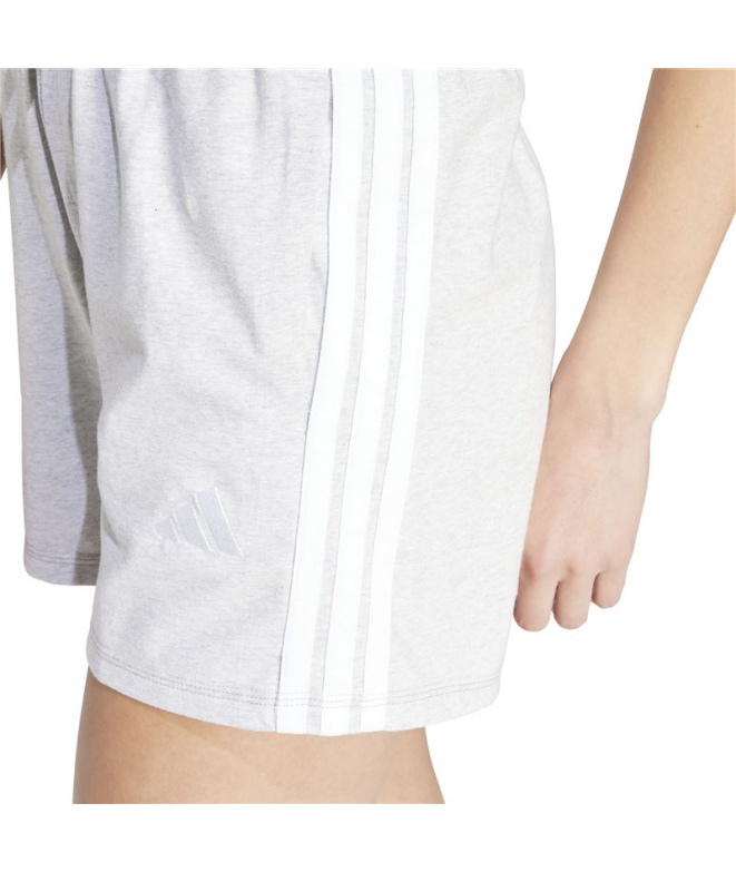 Calça adidas 3 Bandas Sj Sho Mulher Cinza/Branco