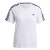 Camiseta de Running adidas Own The Run 3 Bandas Mulher Branco