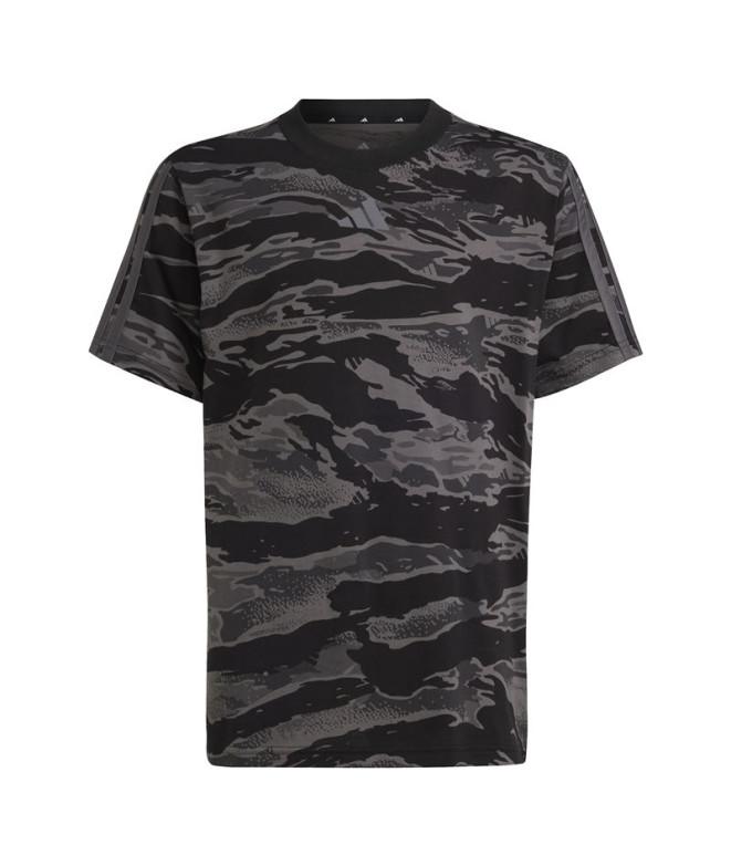 Camiseta adidas Camo Infantil Negro