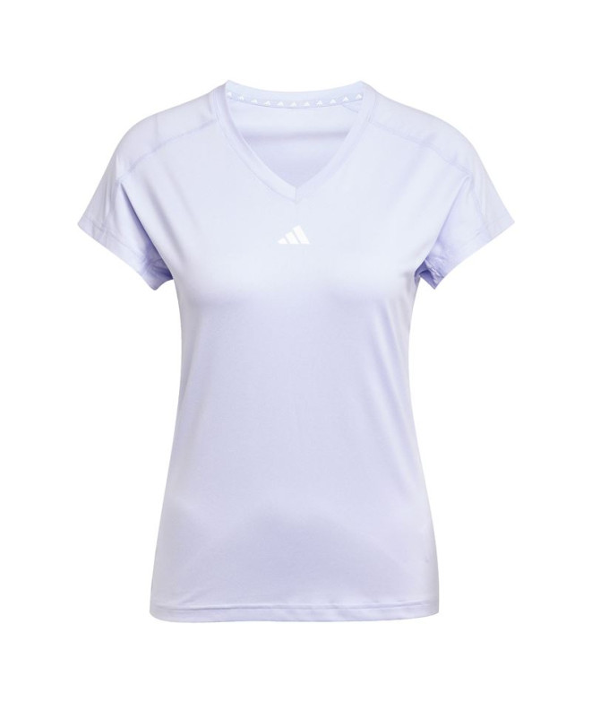 Camiseta de Fitness adidas We Min Mulher Tonvio/Branco