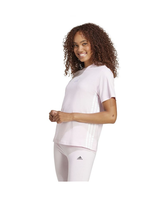 T-shirt adidas 3Bandas Sj Femme Rose