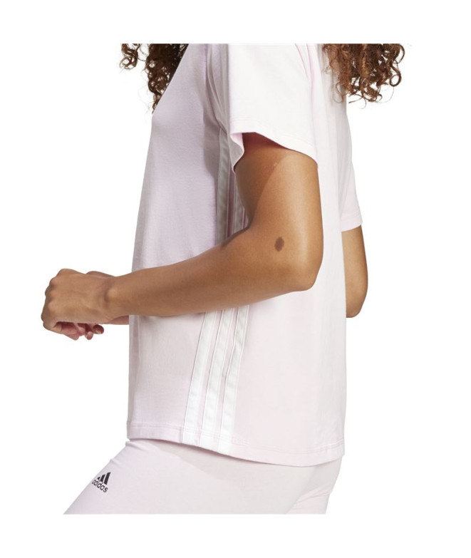 T-shirt adidas 3Bandas Sj Femme Rose
