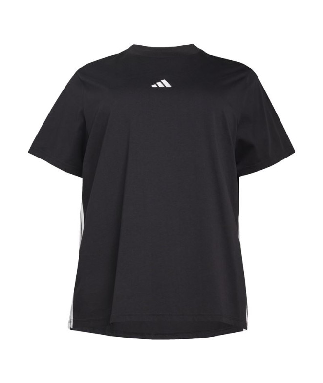 T-shirt adidas 3Bandas Sj Inc Femme Noir/Blanc