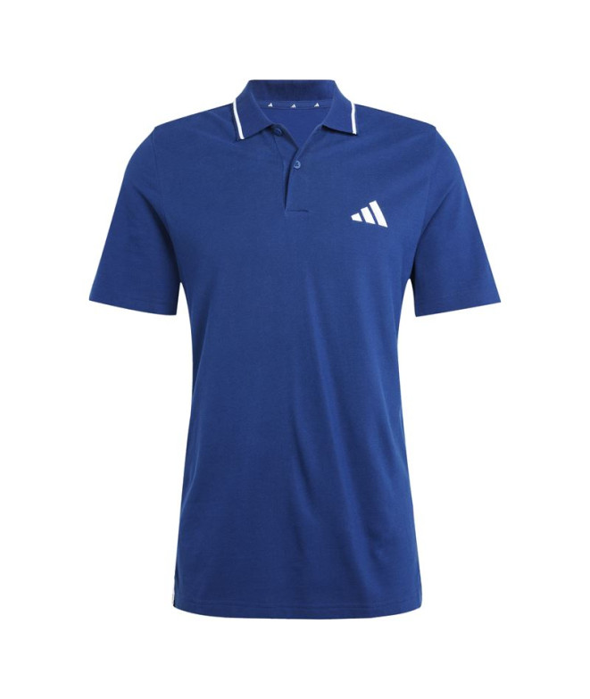 Polo adidas 3 Bandas Pq Ps Hombre Azul Oscuro/Blanco