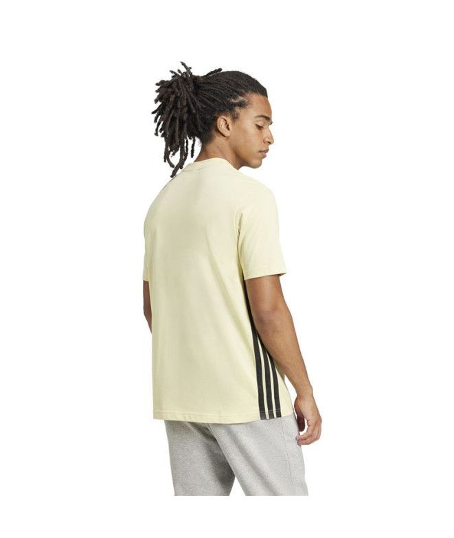Camiseta adidas 3 Bandas Sj Homem Azul Menta/Preto