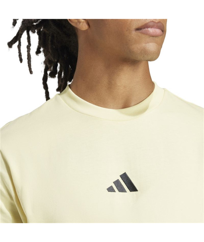 Camiseta adidas 3 Bandas Sj Homem Azul Menta/Preto