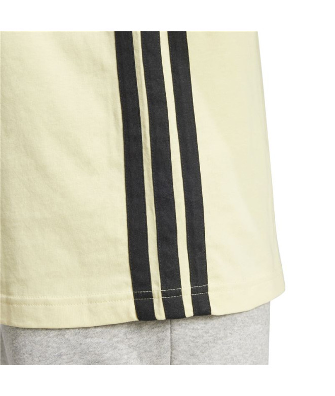 Camiseta adidas 3 Bandas Sj Homem Azul Menta/Preto