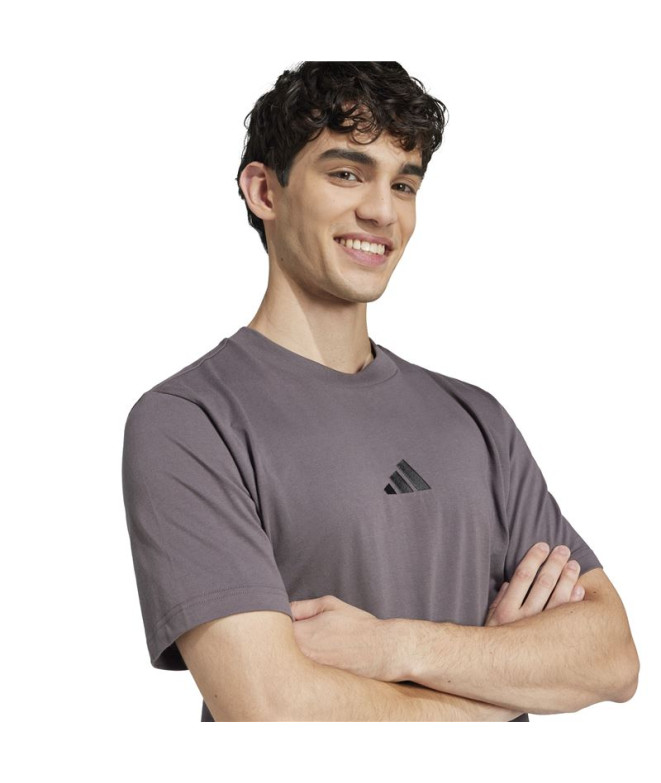 Camiseta adidas 3 Bandas Sj Hombre Esdegr/Negro