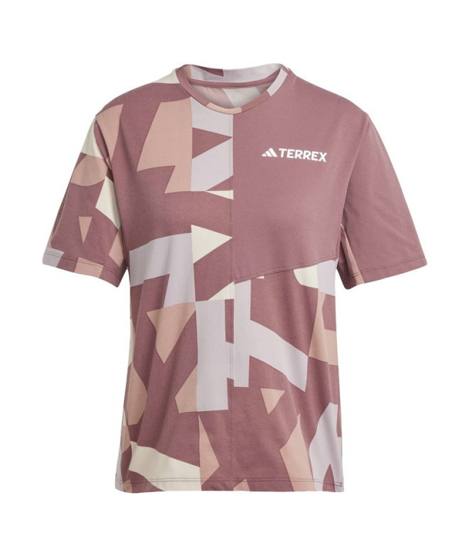 T-shirt de Montagne adidas Mt Aop Femme Violet