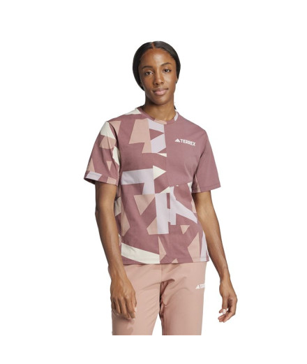 T-shirt de Montagne adidas Mt Aop Femme Violet 2