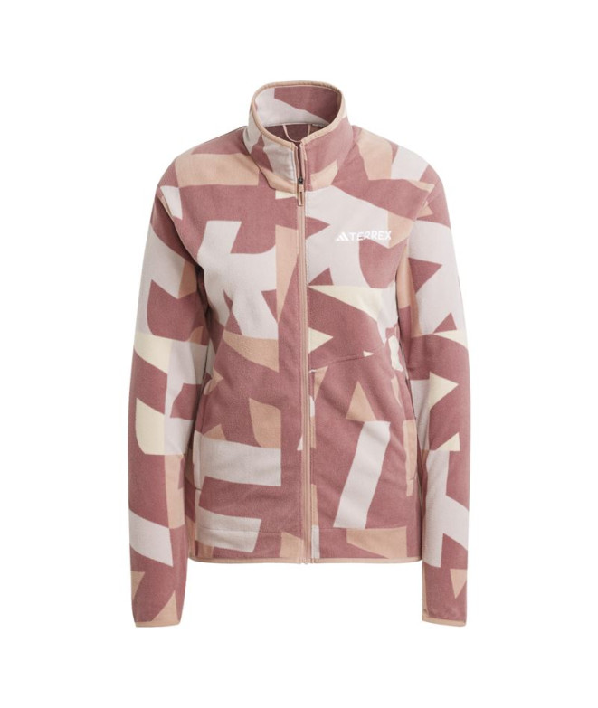 Polar de Montagne adidas Mt Aop Fz Fl Femme Beige