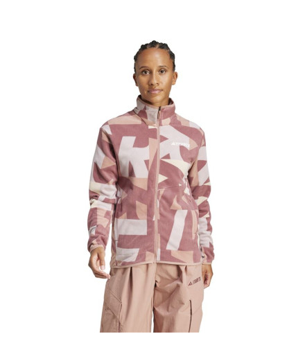 Polar de Montagne adidas Mt Aop Fz Fl Femme Beige 2