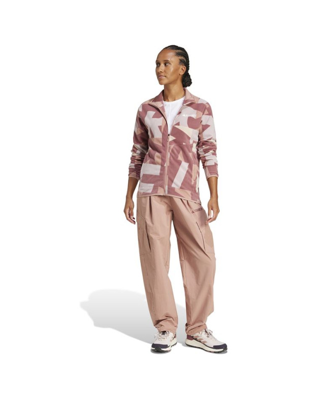 Polar de Montagne adidas Mt Aop Fz Fl Femme Beige