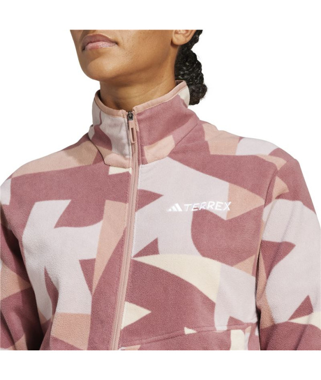 Polar de Montagne adidas Mt Aop Fz Fl Femme Beige