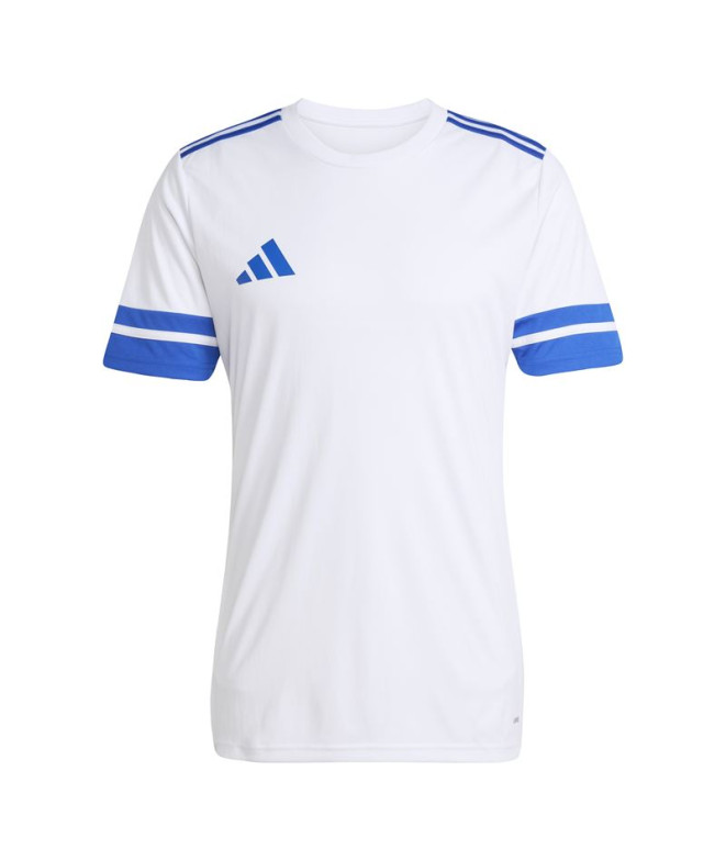 Camiseta de Fútbol adidas Squadra25 Jsy Hombre Blanco/Azul