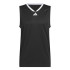 Camiseta de Basquetebol adidas 3-Stripes Tank Homem Preto/Branco