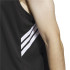 Camiseta de Basquetebol adidas 3-Stripes Tank Homem Preto/Branco