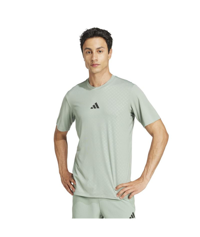 T-shirt de Fitness adidas Power 3Bandas Homme Vert
