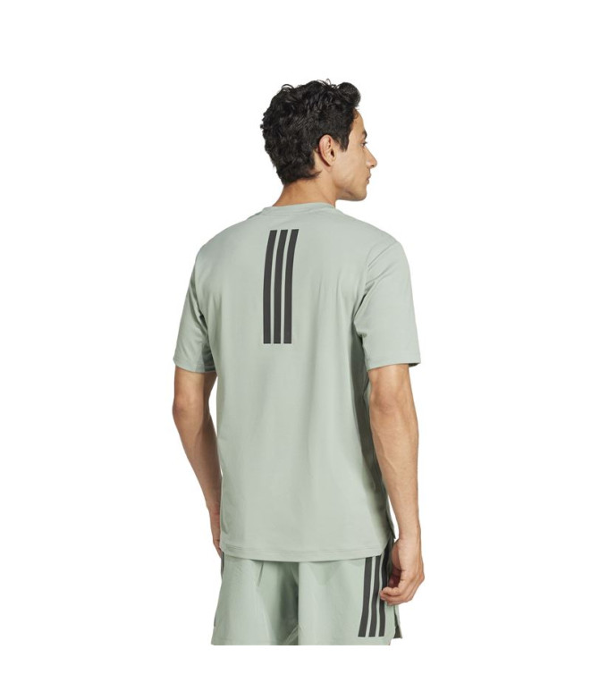 T-shirt de Fitness adidas Power 3Bandas Homme Vert