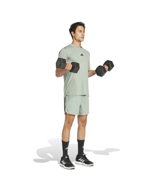 Camiseta de Fitness adidas Power 3Bandas Hombre...