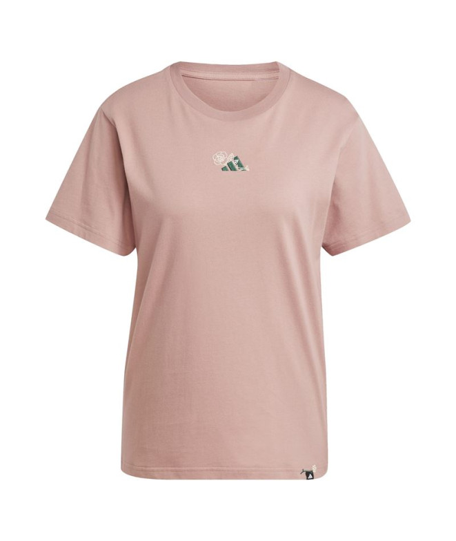 Camiseta adidas Mini Mulher Rosa
