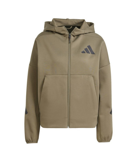 Sweat Adidas Z.N.E. Fz Femme Vert Foncé