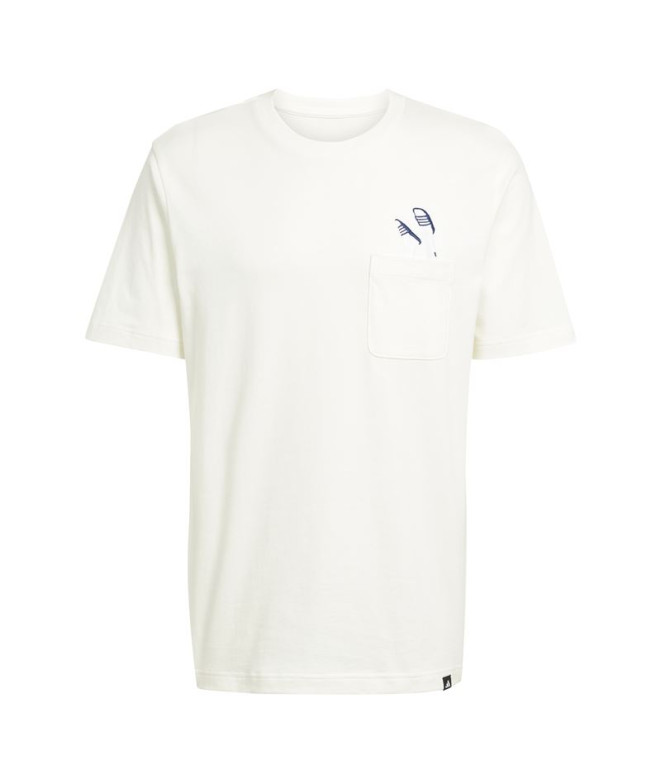 Camiseta adidas Slide Pkt Hombre Blanco