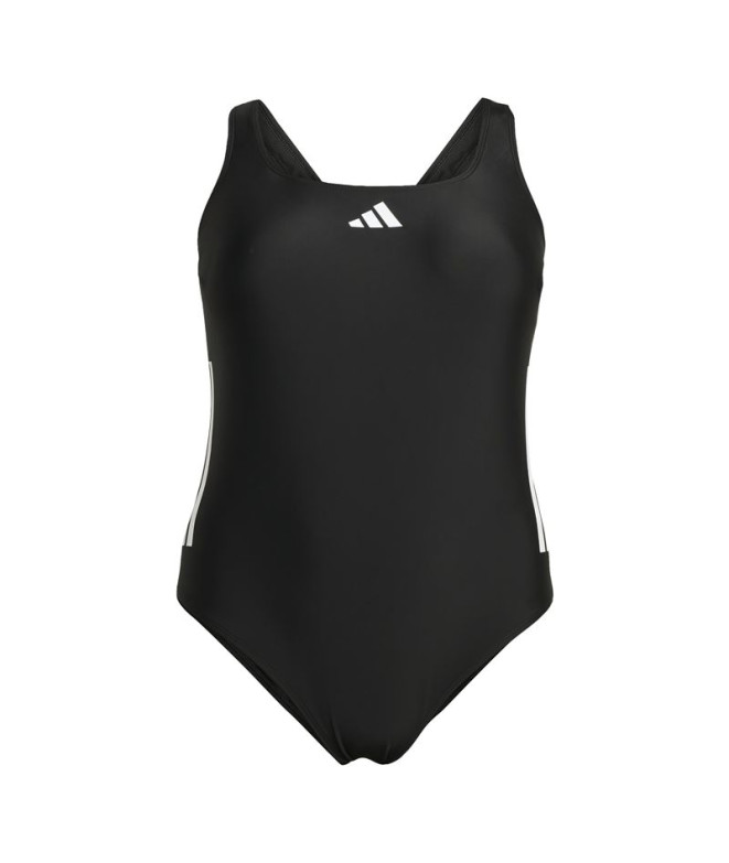 Bañador de Natación adidas 3Bandas Bld Suit Ps Mujer Negro/Blanco