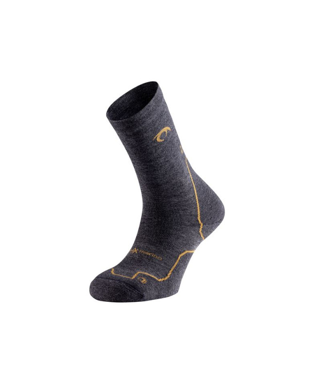 Calcetines De Running Lurbel Taiga Five Marengo/Amarillo Ambar