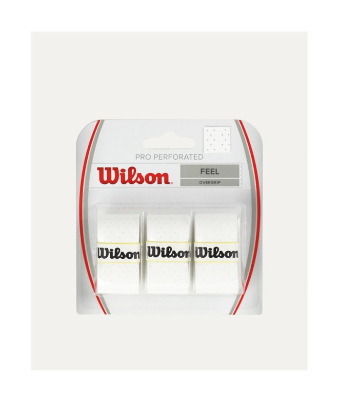 Overgrip de Tenis Wilson Pro Perforated Blanco
