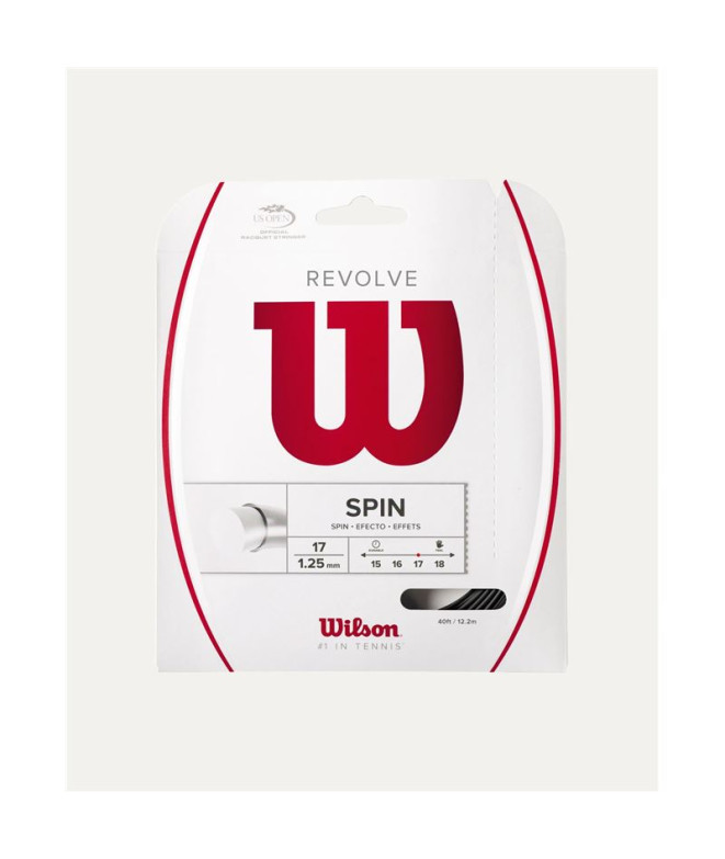 Cordage de Tennis Wilson Revolve Noir