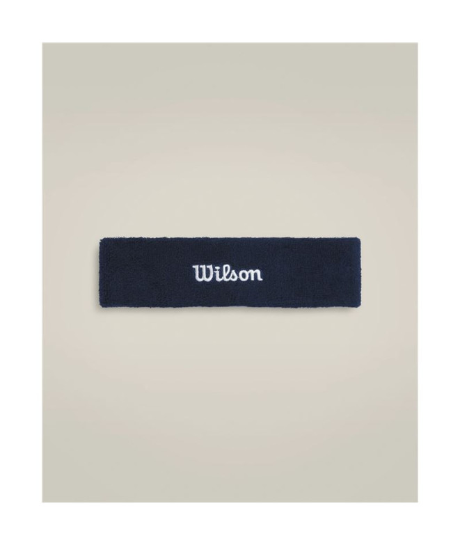 Fita de cabelo de Tênis Wilson Wilson Headband Classic Azul Marinho