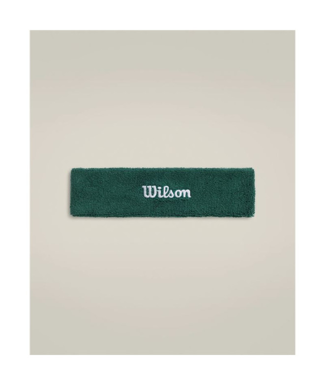 Bandeau pour les cheveux de Tennis Wilson Terry Logo Headband Champ Vert