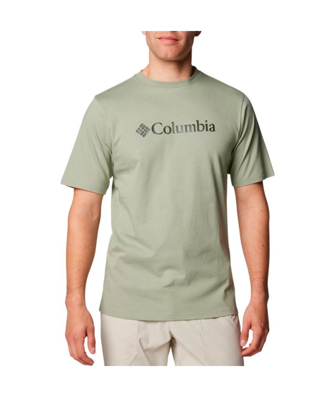 T-shirt Montagne Columbia Csc Basic Logo™ Manches Courtes Vert Homme