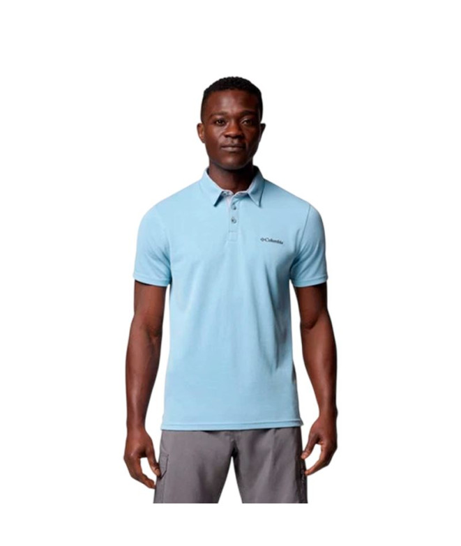 Polo de Montanha Columbia Nelson Point™ Homem Azul