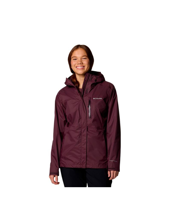 Chaqueta de Montaña Columbia Pouring Adventure™ Iii Mujer Roja