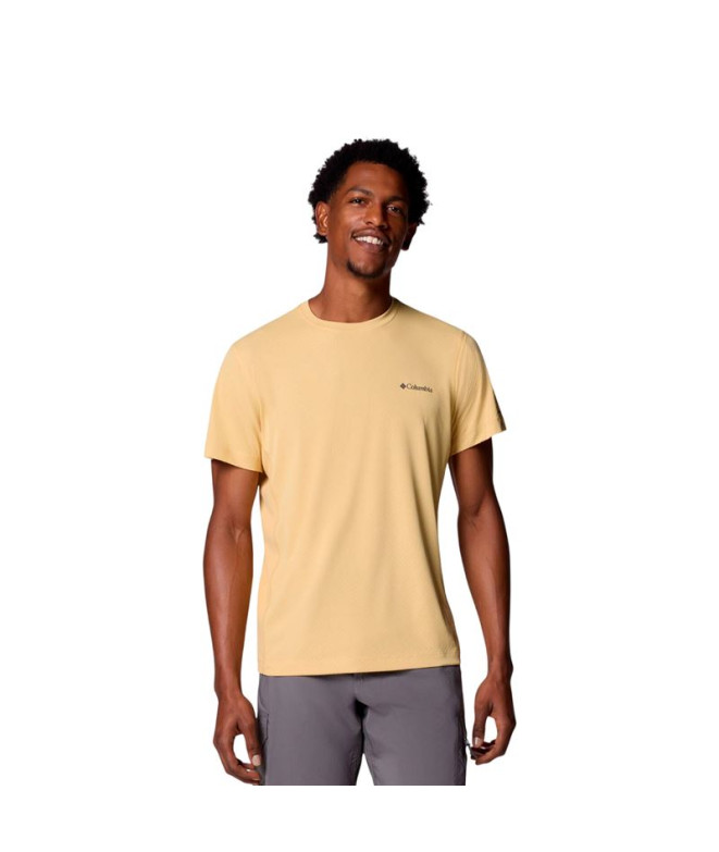 Camiseta de Montaña Columbia Zero Rules™ Light Ss Crew Hombre Amarillo